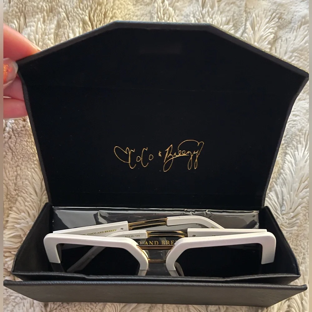 COCO AND BREEZY Amazonian 57mm Square Sunglasses. - Picture 12 of 14